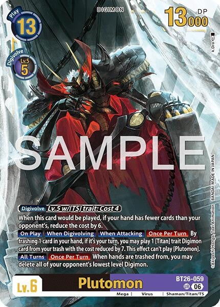 Image for Plutomon (BT26-059 UR) (Foil) [Timeless Bonds] (BT-26) - Digimon Card Game