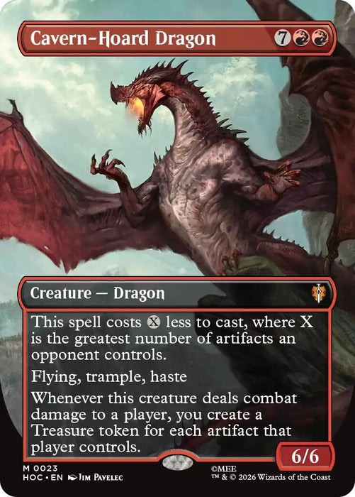Image for Cavern-Hoard Dragon (Borderless) (23) [The Hobbit: Eternal-Legal] (HOC) - Magic: The Gathering