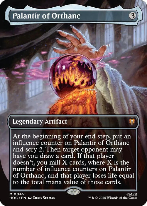 Image for Palantir of Orthanc (Borderless) (45) [The Hobbit: Eternal-Legal] (HOC) - Magic: The Gathering
