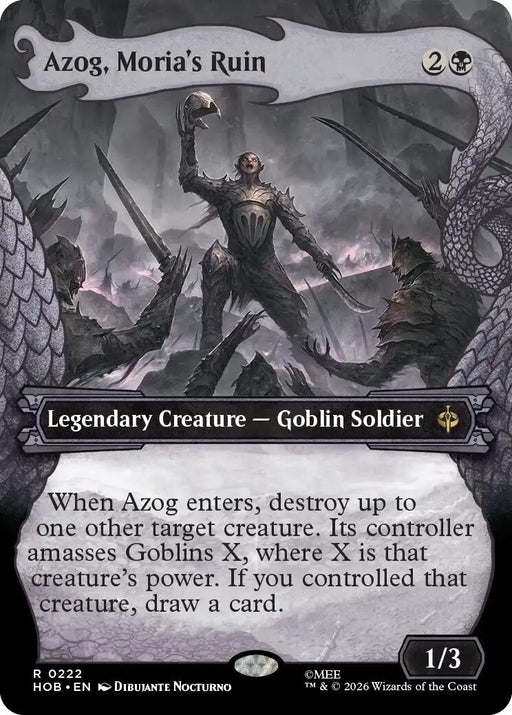 Image for Azog, Moria's Ruin (Showcase) (222) [The Hobbit] (HOB) - Magic: The Gathering