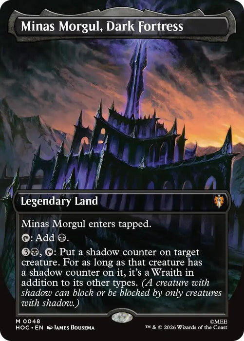 Image for Minas Morgul, Dark Fortress (Borderless) (48) [The Hobbit: Eternal-Legal] (HOC) - Magic: The Gathering