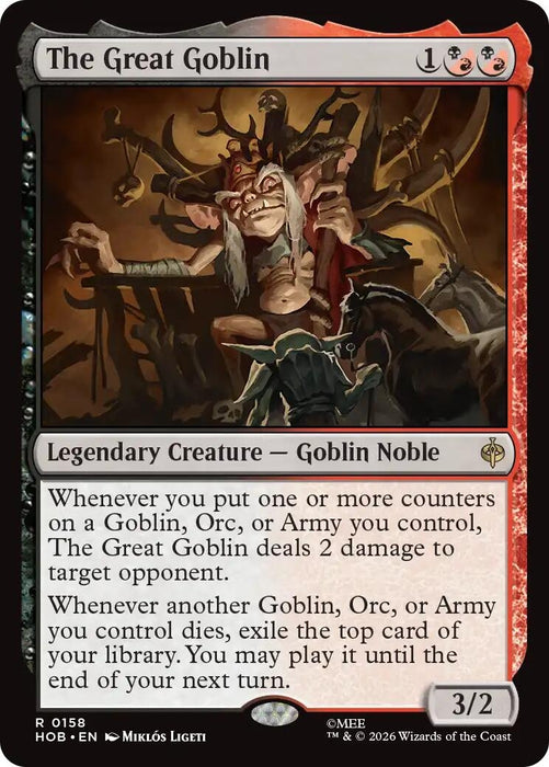 Image for The Great Goblin (158) [The Hobbit] (HOB) - Magic: The Gathering