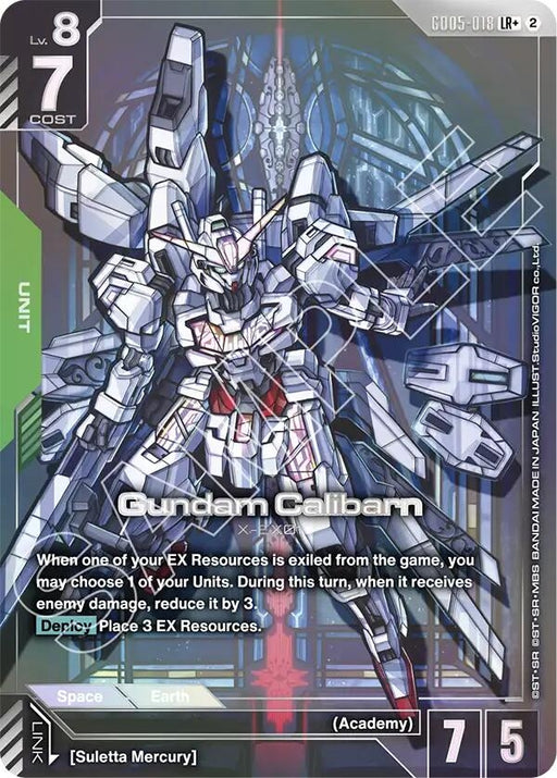 Image for Gundam Calibarn (LR+) (GD05-018) (Holofoil) [Freedom Ascension] (GD05) - Gundam Card Game
