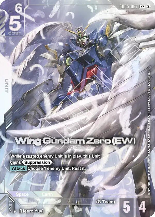 Image for Wing Gundam Zero (EW) (LR+) (GD05-067) (Holofoil) [Freedom Ascension] (GD05) - Gundam Card Game