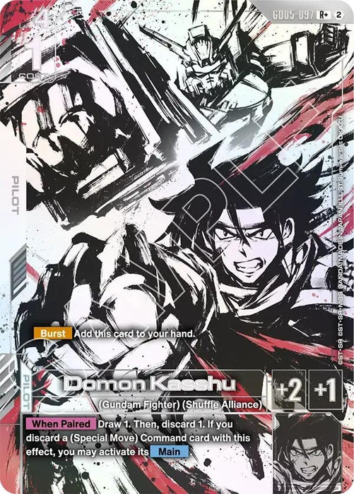 Image for Domon Kasshu (R+) (GD05-097) (Holofoil) [Freedom Ascension] (GD05) - Gundam Card Game