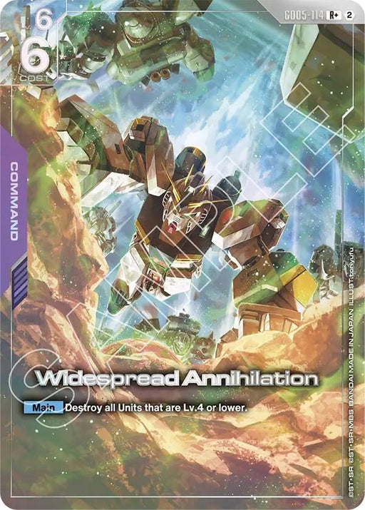 Image for Widespread Annihilation (R+) (GD05-114) (Holofoil) [Freedom Ascension] (GD05) - Gundam Card Game
