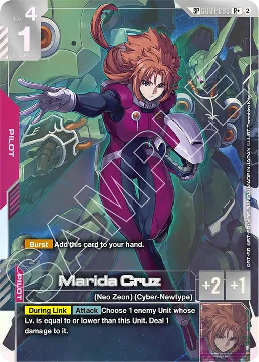 Image for Marida Cruz (R+) (SP) (GD01-093) (Holofoil) [Freedom Ascension] (GD05) - Gundam Card Game