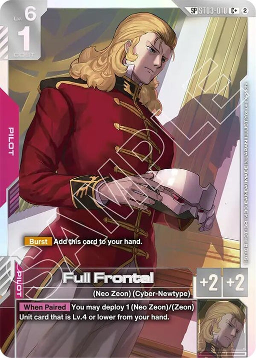 Image for Full Frontal (C+) (SP) (ST03-010) (Holofoil) [Freedom Ascension] (GD05) - Gundam Card Game