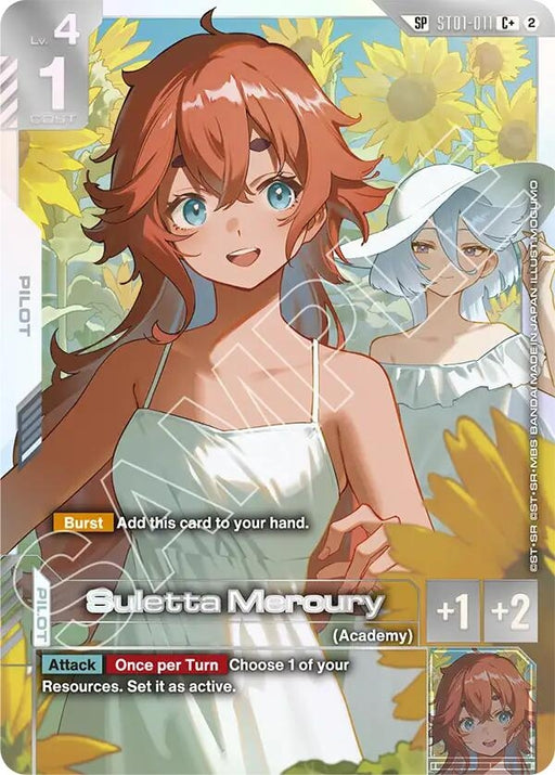 Image for Suletta Mercury (C+) (SP) (ST01-011) (Holofoil) [Freedom Ascension] (GD05) - Gundam Card Game