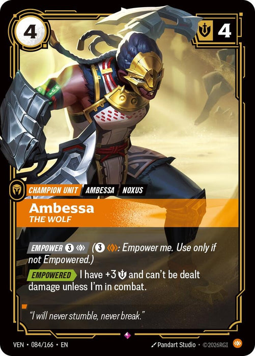 Ambessa, The Wolf (084/166) (Foil) [Vendetta] (VEN)