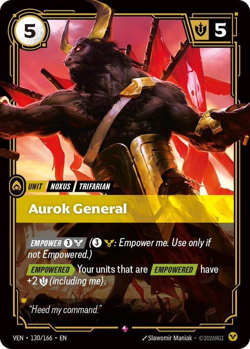 Aurok General (130/166) (Foil) [Vendetta] (VEN)