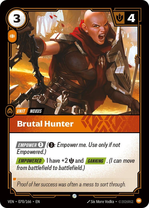 Image for Brutal Hunter (070/166) (Foil) [Vendetta] (VEN) - Riftbound: League of Legends Trading Card Game
