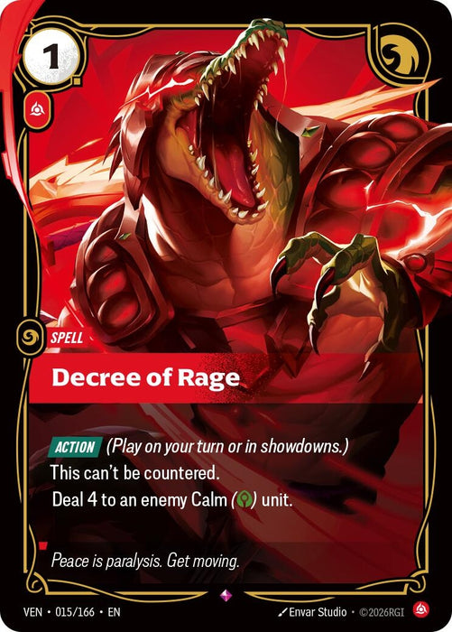 Decree of Rage (015/166) (Foil) [Vendetta] (VEN)