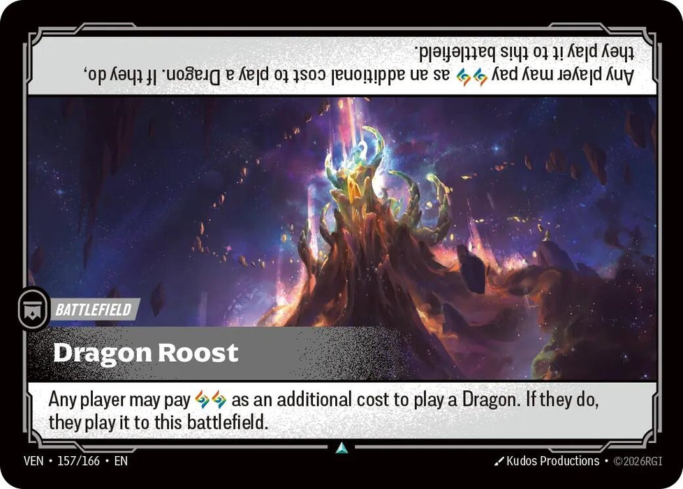 Image for Dragon Roost (157/166) (Foil) [Vendetta] (VEN) - Riftbound: League of Legends Trading Card Game