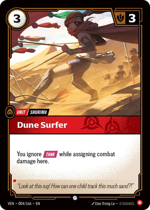 Image for Dune Surfer (004/166) (Foil) [Vendetta] (VEN) - Riftbound: League of Legends Trading Card Game
