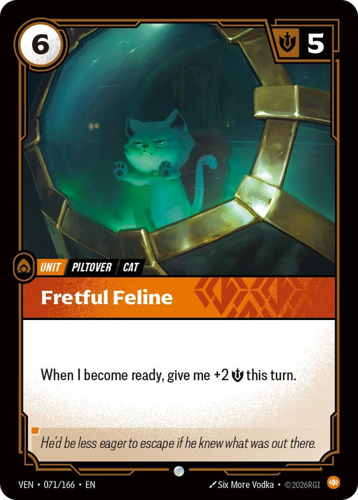 Image for Fretful Feline (071/166) [Vendetta] (VEN) - Riftbound: League of Legends Trading Card Game