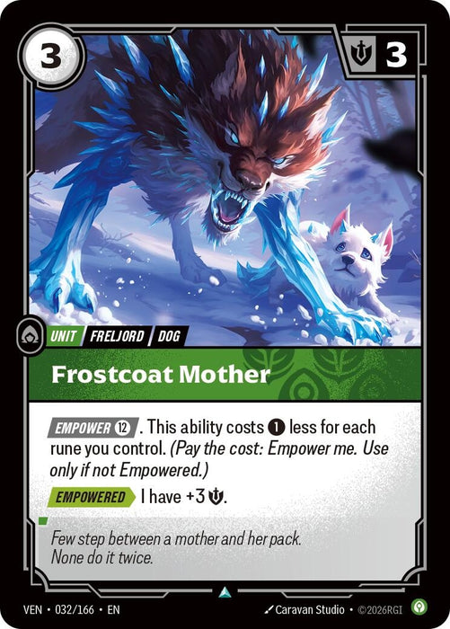 Image for Frostcoat Mother (032/166) (Foil) [Vendetta] (VEN) - Riftbound: League of Legends Trading Card Game
