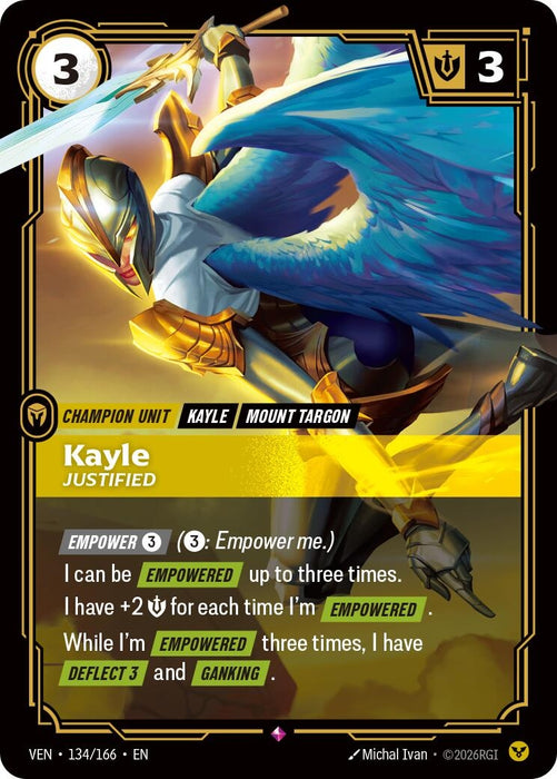 Kayle, Justified (134/166) (Foil) [Vendetta] (VEN)