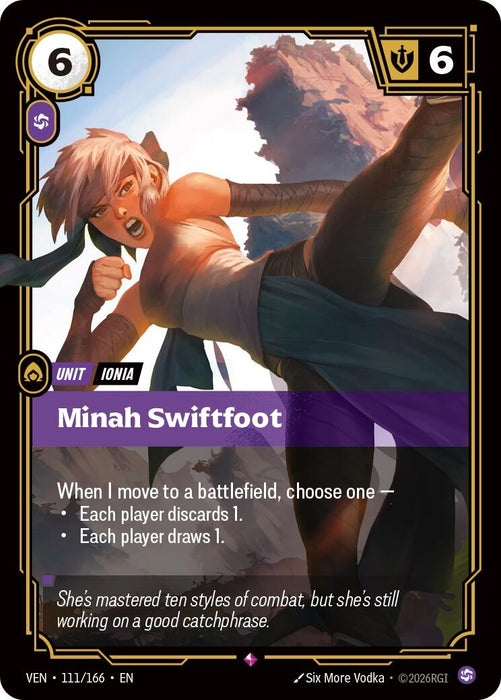 Minah Swiftfoot (111/166) (Foil) [Vendetta] (VEN)