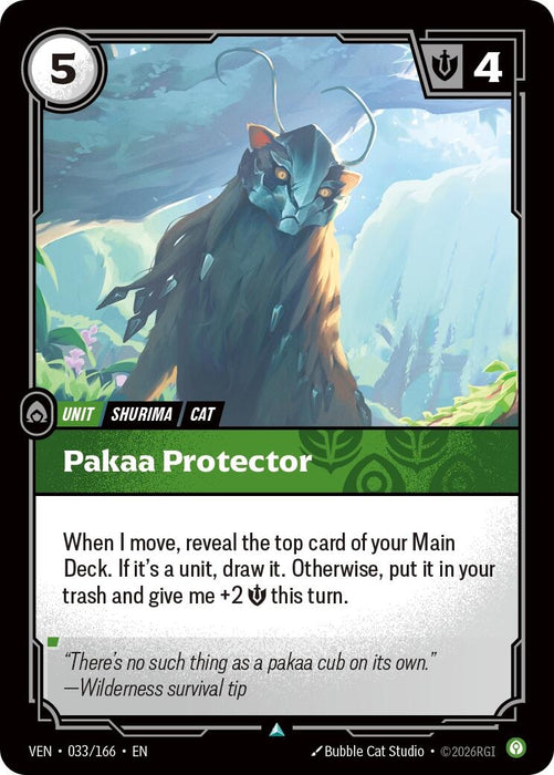 Image for Pakaa Protector (033/166) (Foil) [Vendetta] (VEN) - Riftbound: League of Legends Trading Card Game