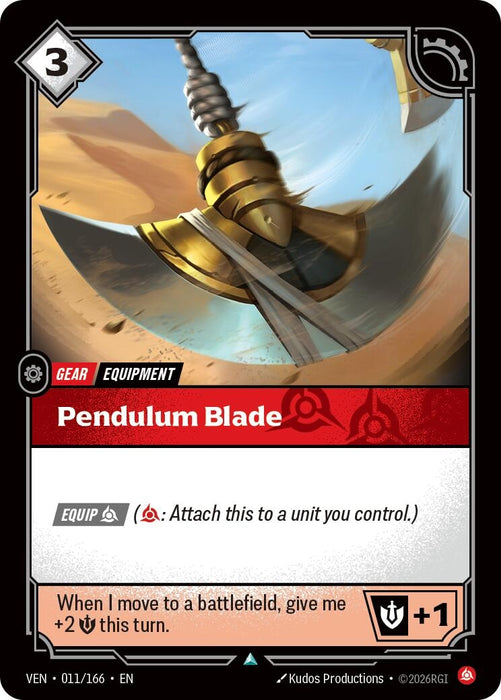 Image for Pendulum Blade (011/166) (Foil) [Vendetta] (VEN) - Riftbound: League of Legends Trading Card Game