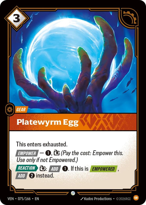 Image for Platewyrm Egg (075/166) (Foil) [Vendetta] (VEN) - Riftbound: League of Legends Trading Card Game