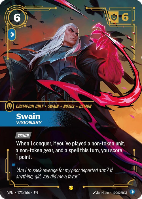 Swain, Visionary (Overnumbered) (173/166) (Foil) [Vendetta] (VEN)