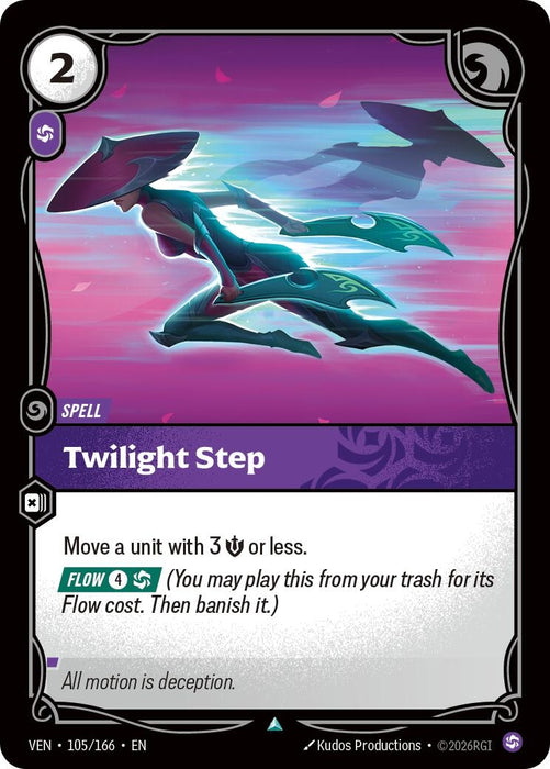 Image for Twilight Step (105/166) (Foil) [Vendetta] (VEN) - Riftbound: League of Legends Trading Card Game