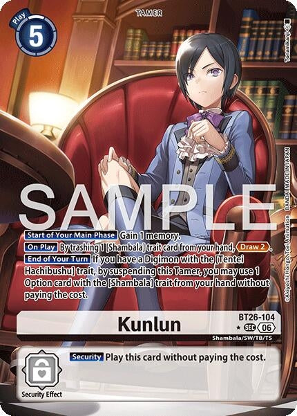 Image for Kunlun (Alternate Art) (BT26-104 SEC) (Foil) [Timeless Bonds] (BT-26) - Digimon Card Game