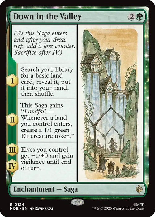 Image for Down in the Valley (124) (Foil) [The Hobbit] (HOB) - Magic: The Gathering
