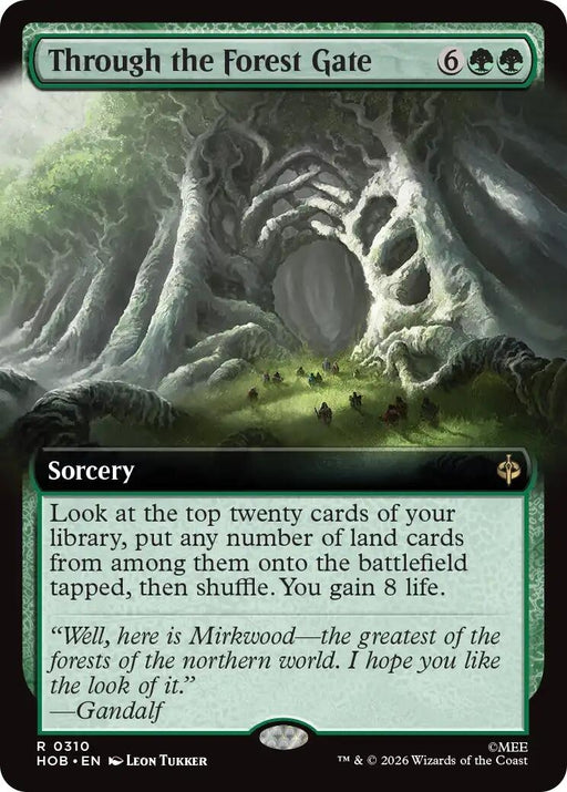 Image for Through the Forest Gate (Extended Art) (310) (Foil) [The Hobbit] (HOB) - Magic: The Gathering