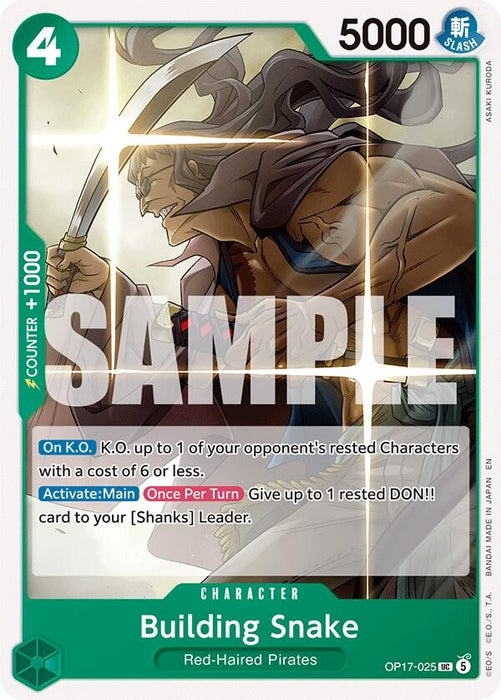 Image for Building Snake (OP17-025) [The World's Strongest Warriors] (OP17) - One Piece Card Game