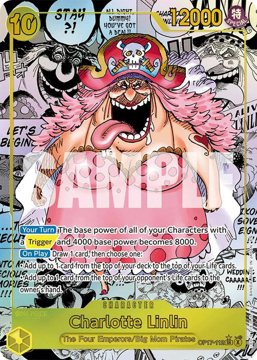 Image for Charlotte Linlin (112) (Manga) (OP17-112) (Foil) [The World's Strongest Warriors] (OP17) - One Piece Card Game