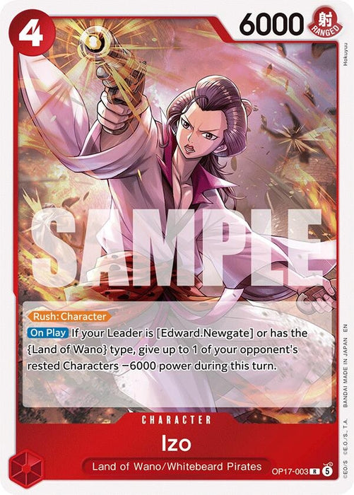 Image for Izo (OP17-003) (Foil) [The World's Strongest Warriors] (OP17) - One Piece Card Game