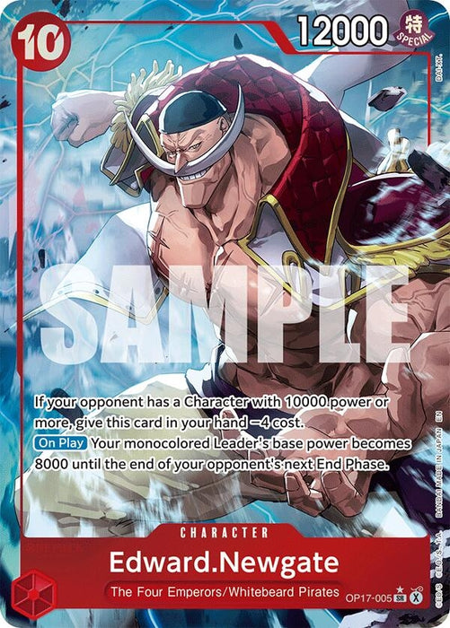 Image for Edward.Newgate (005) (Alternate Art) (OP17-005) (Foil) [The World's Strongest Warriors] (OP17) - One Piece Card Game