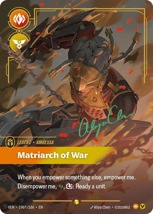 Ambessa - Matriarch of War (Signature) (196*/166) [Vendetta] (VEN)