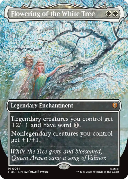 Image for Flowering of the White Tree (Borderless) (14) [The Hobbit: Eternal-Legal] (HOC) - Magic: The Gathering