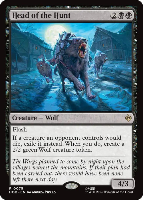Image for Head of the Hunt (75) (Foil) [The Hobbit] (HOB) - Magic: The Gathering