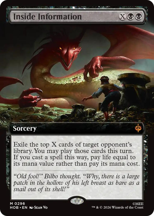 Image for Inside Information (Extended Art) (296) [The Hobbit] (HOB) - Magic: The Gathering