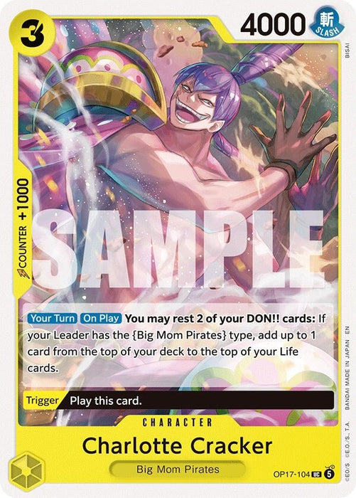Image for Charlotte Cracker (OP17-104) [The World's Strongest Warriors] (OP17) - One Piece Card Game