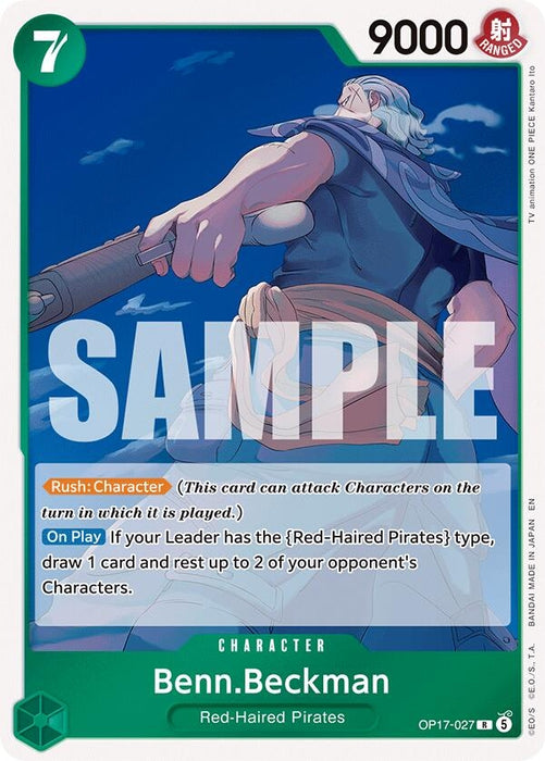Image for Benn.Beckman (OP17-027) (Foil) [The World's Strongest Warriors] (OP17) - One Piece Card Game
