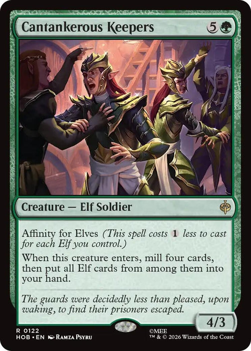 Image for Cantankerous Keepers (122) [The Hobbit] (HOB) - Magic: The Gathering