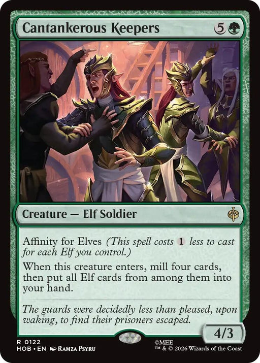 Image for Cantankerous Keepers (122) (Foil) [The Hobbit] (HOB) - Magic: The Gathering