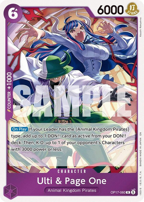 Image for Ulti & Page One (OP17-060) (Foil) [The World's Strongest Warriors] (OP17) - One Piece Card Game