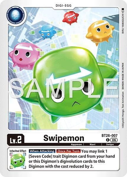 Image for Swipemon (BT26-007 C) [Timeless Bonds] (BT-26) - Digimon Card Game