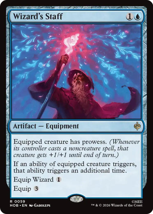 Image for Wizard's Staff (59) [The Hobbit] (HOB) - Magic: The Gathering