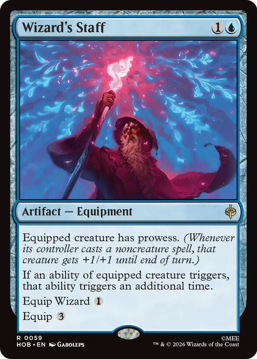 Image for Wizard's Staff (59) [The Hobbit] (HOB) - Magic: The Gathering