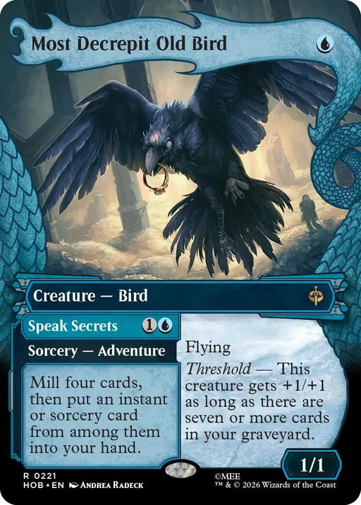 Image for Most Decrepit Old Bird (Showcase) (221) (Foil) [The Hobbit] (HOB) - Magic: The Gathering