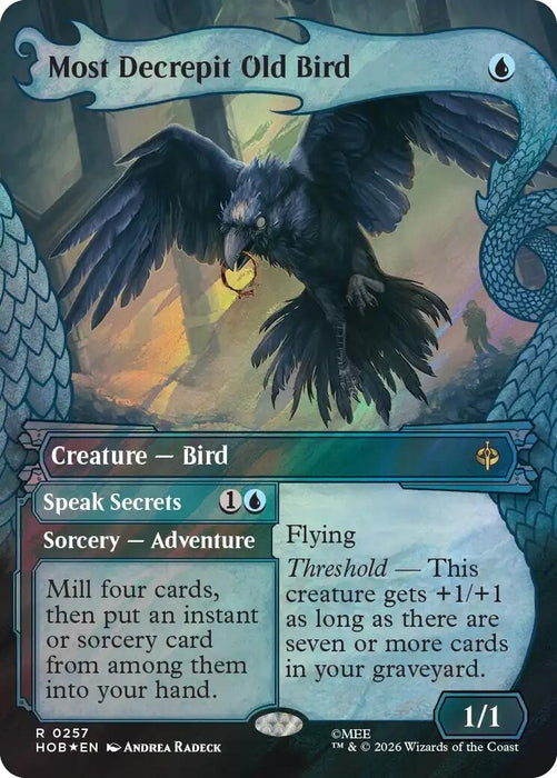 Image for Most Decrepit Old Bird (Showcase) (Surge Foil) (257) (Foil) [The Hobbit] (HOB) - Magic: The Gathering