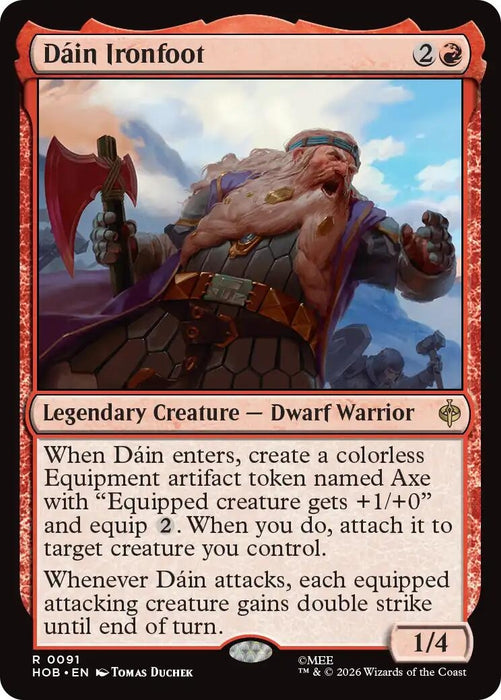 Image for Dain Ironfoot (91) [The Hobbit] (HOB) - Magic: The Gathering